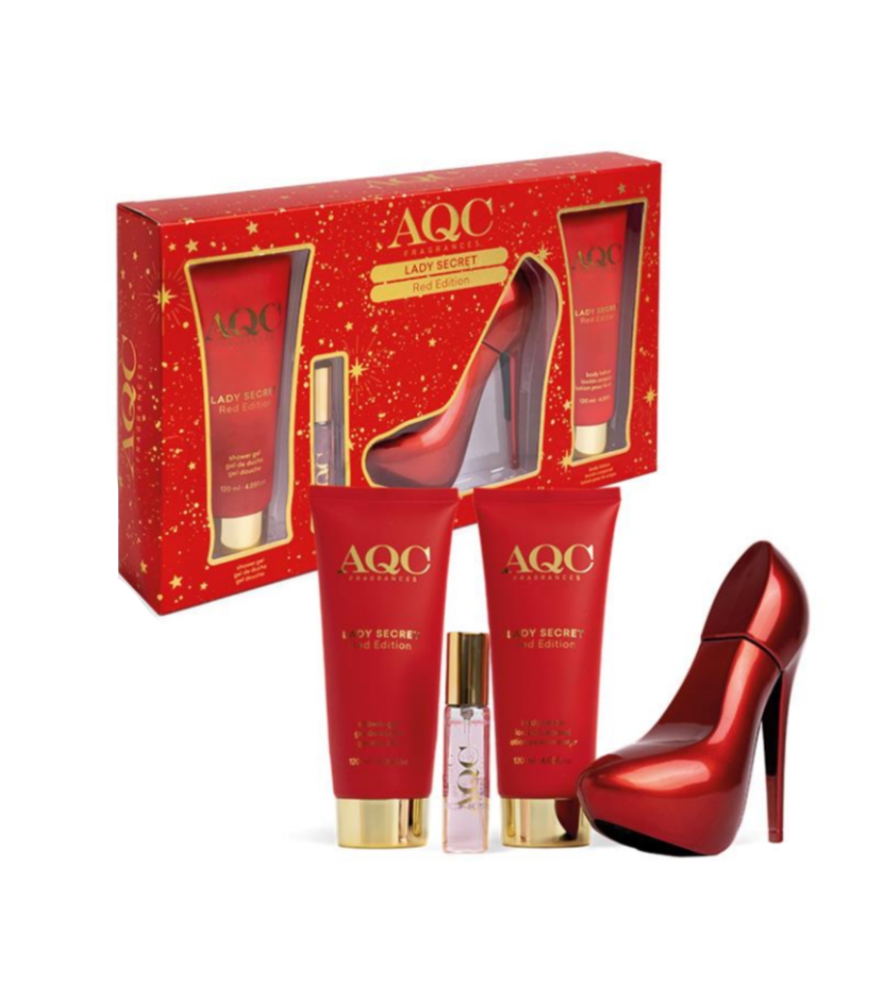 AQC Fragrances - Conjunto de presente Lady Secret - Red Edition