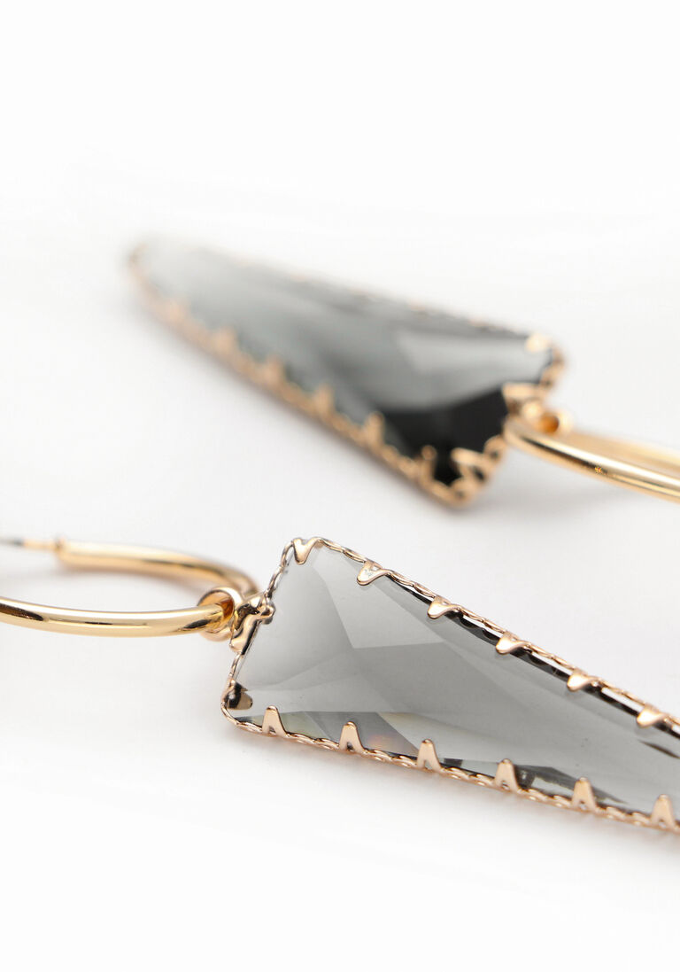 NOTRE-V gouden notre-v oorbellen earring stone