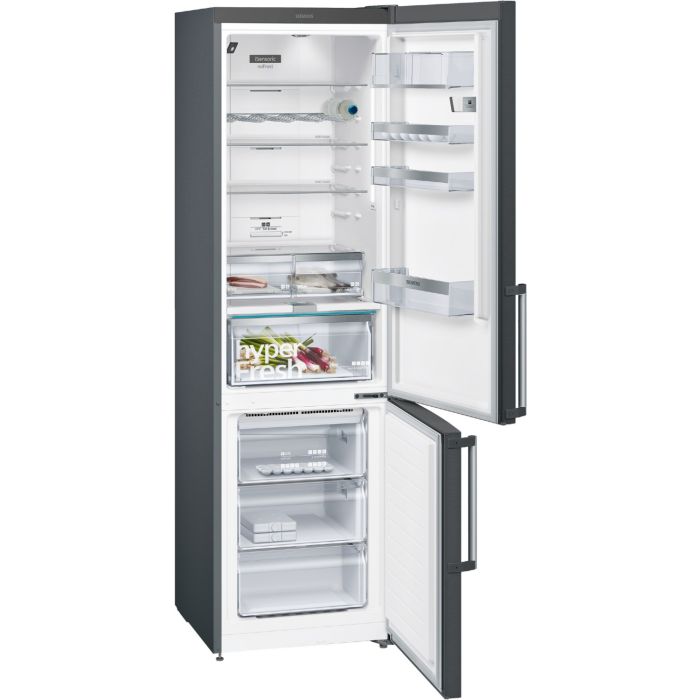Siemens Kühl-Gefrier-Kombination iQ500 KG39NHXEP BlackSteel