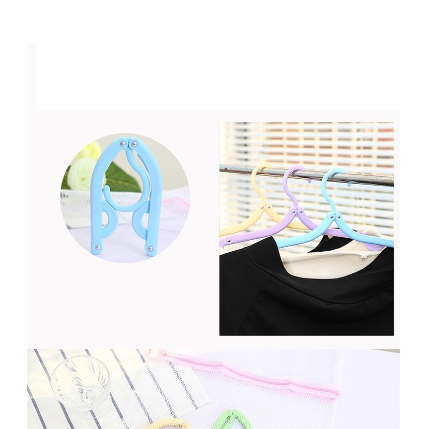 Evorest Bags - Set van 10: Opvouwbare plastic kledinghanger voor op reis
