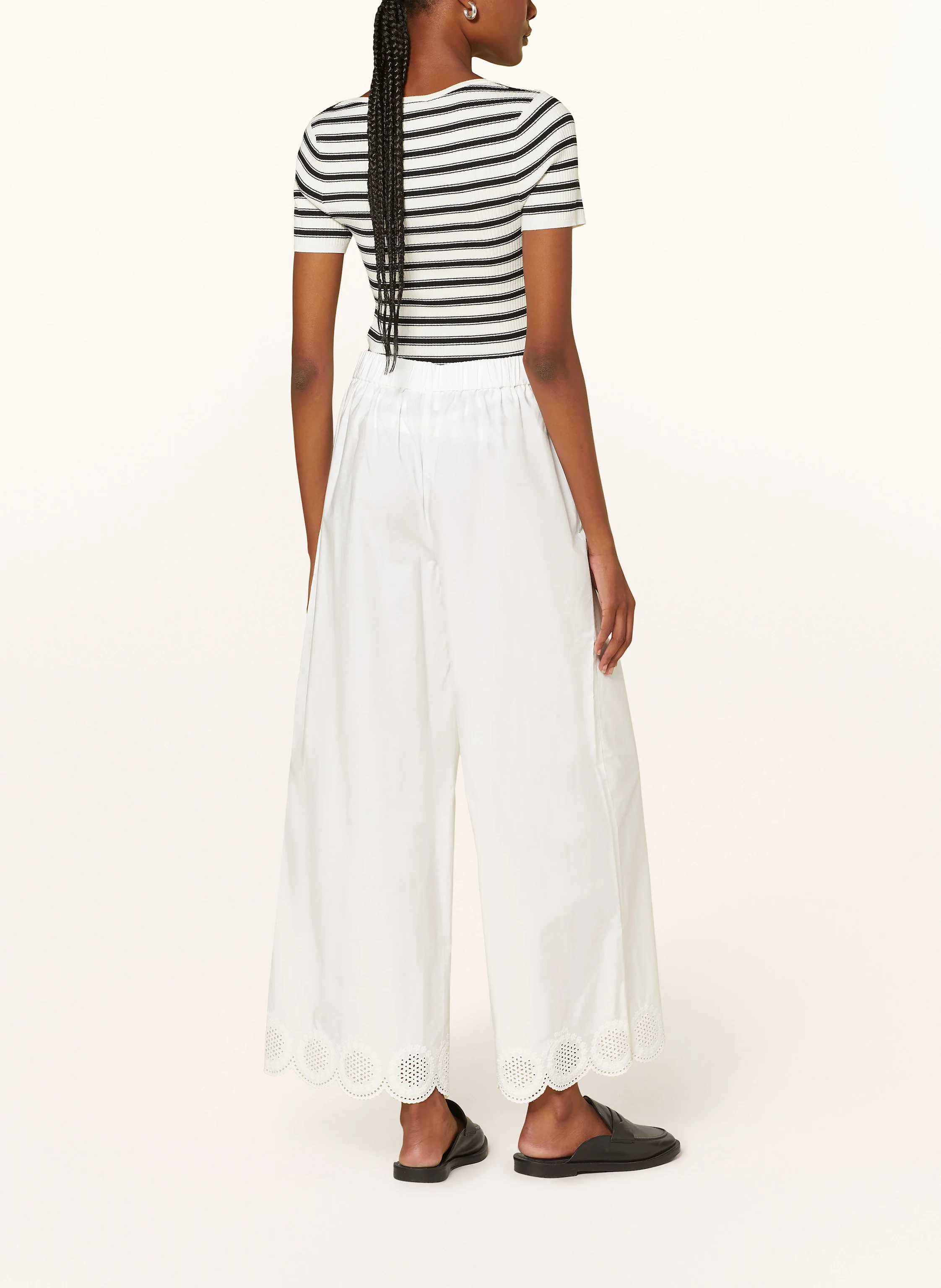 CLAUDIE PIERLOT Marlenehose mit Lochspitze