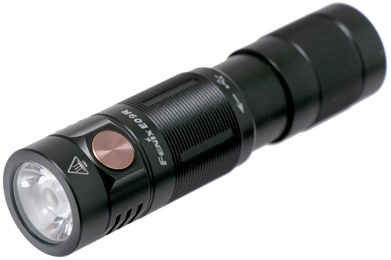 Fenix E09R oplaadbare edc zaklamp, 600 lumen