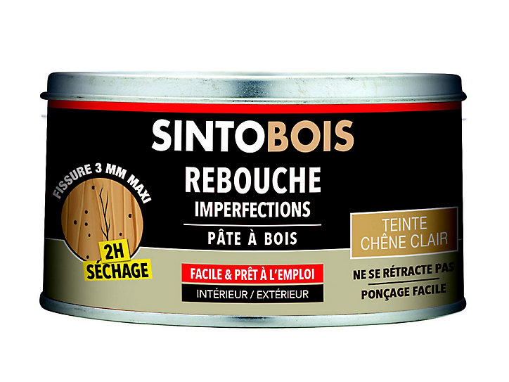 Pâte à bois Tradition Chêne clair Sintobois 250ml