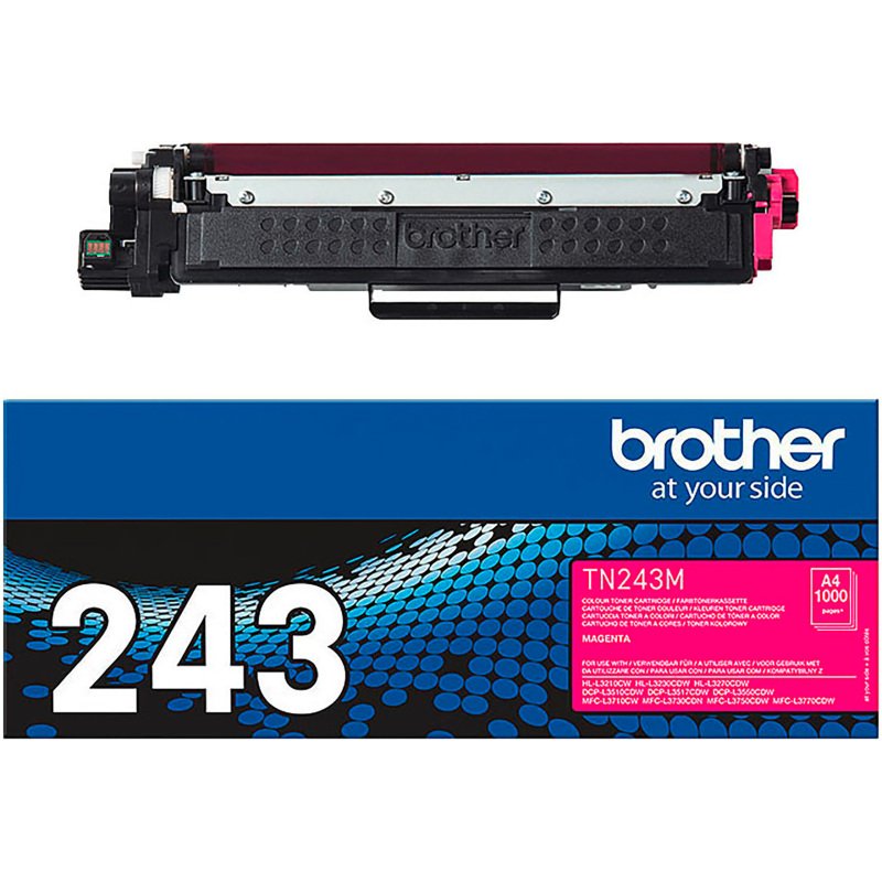 Toner Brother TN243 couleurs séparées pour imprimante laser