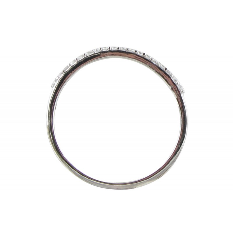 Bague Argent Alliance strass Cristal