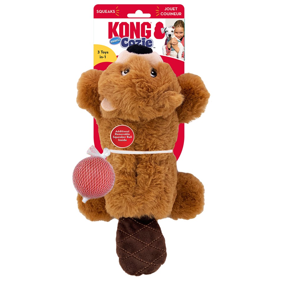 Kong - Cozie Pocketz Bæver M 24 X 18 X 7,5cm