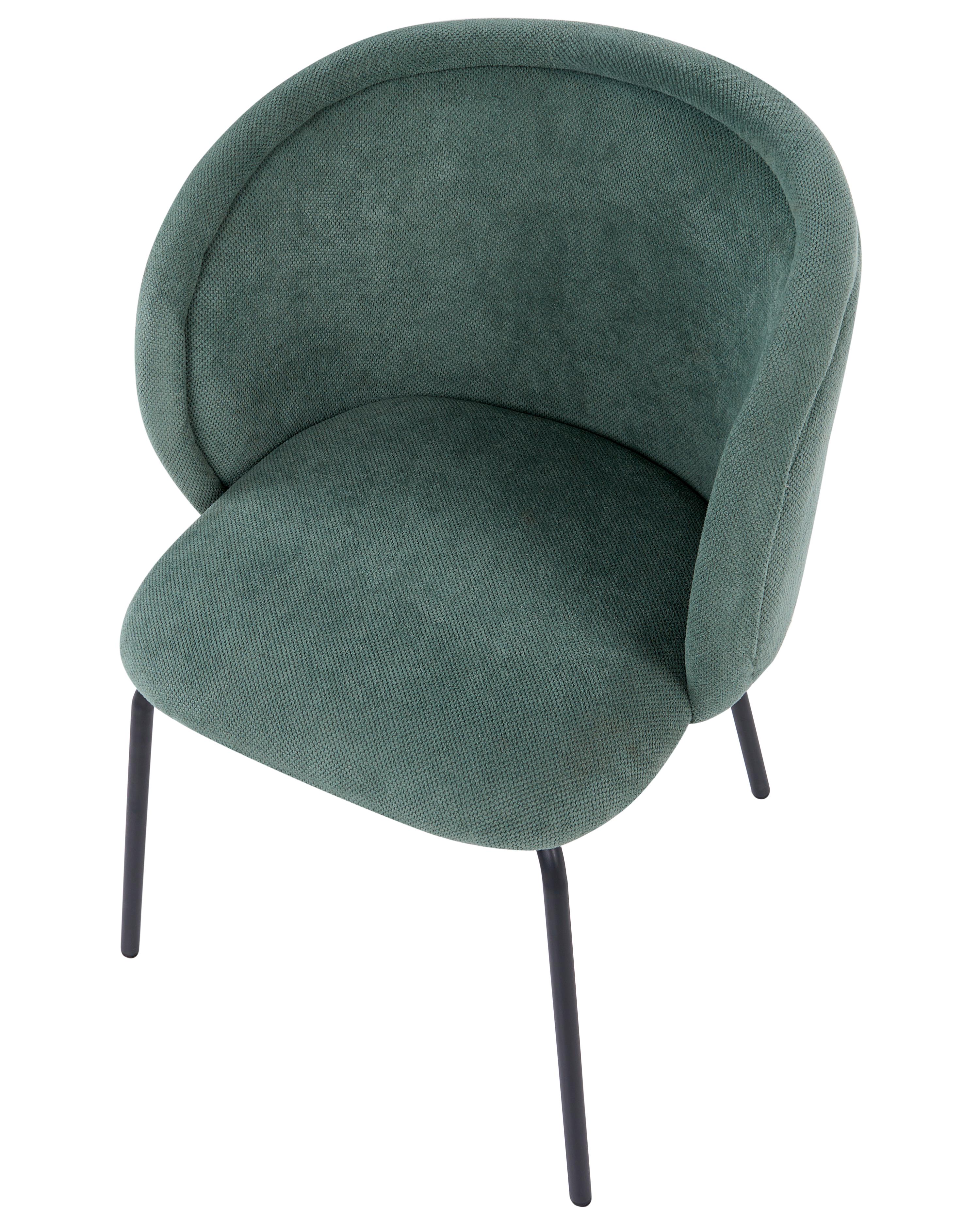 Set van 2 eetkamerstoelen SARASOTA Stof Lichtgroen