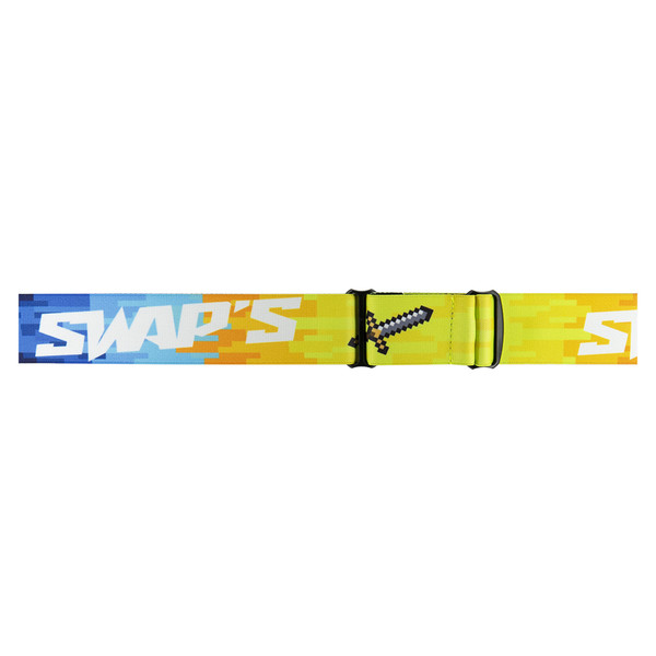 Swaps - Masque Pixel Jaune fluo / Bleu / Orange