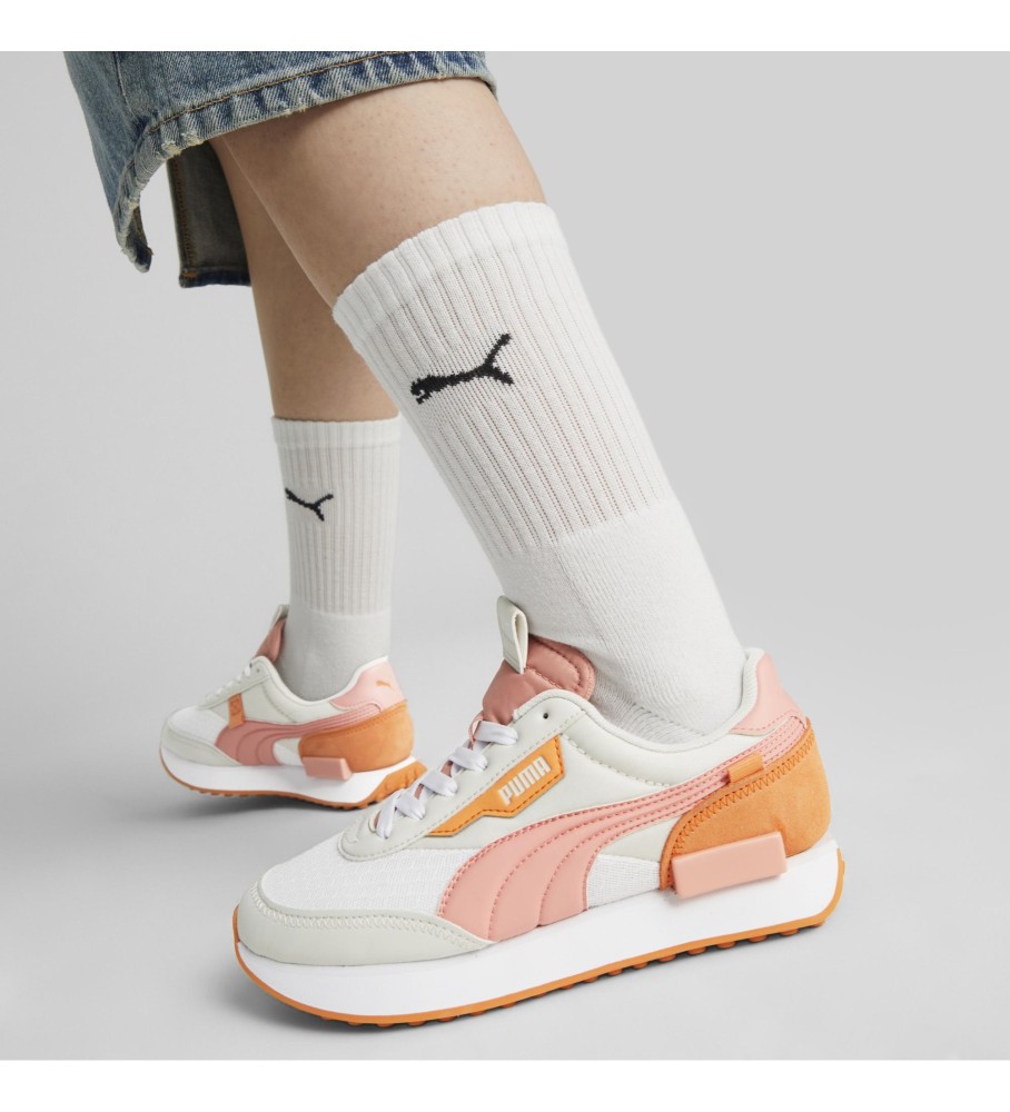 Tênis Puma Future Rider Pastel, Branco e Rosa