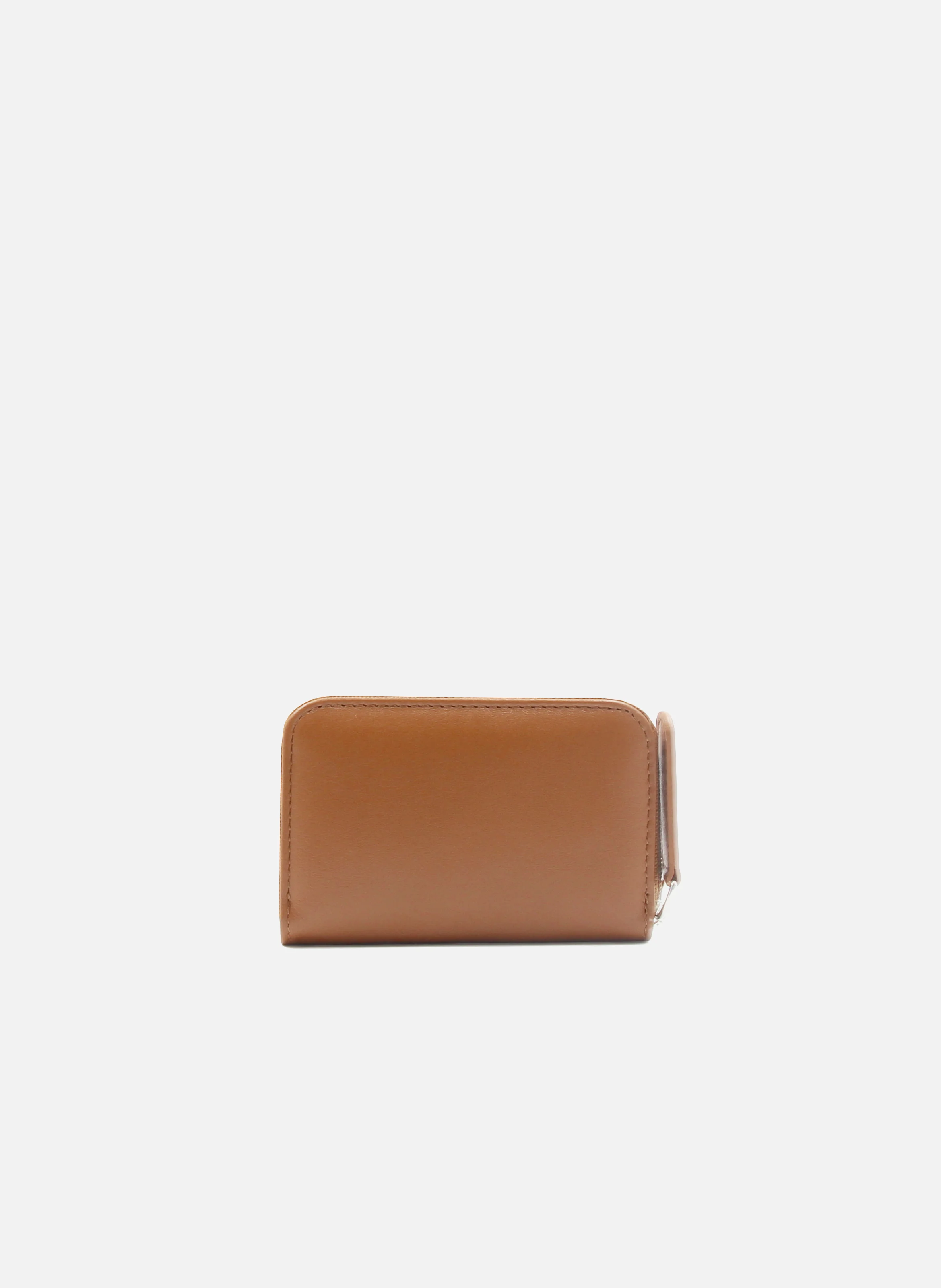 Porte-monnaie cuir lisse | Marron