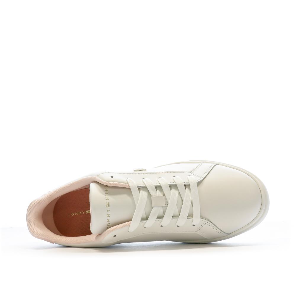 Tommy Hilfiger Baskets Blanches/Roses Femme Tommy Hilfiger FW0FW08072