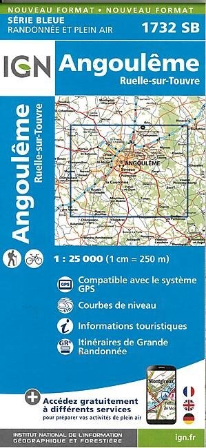 IGN - 1732 SB ANGOULEME 1 25 000