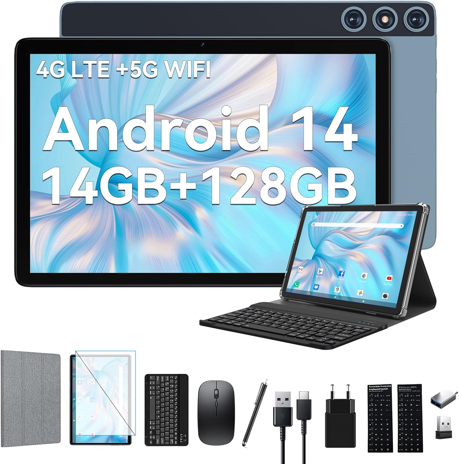 2024 Neueste Android 14 Tablet 10 Zoll