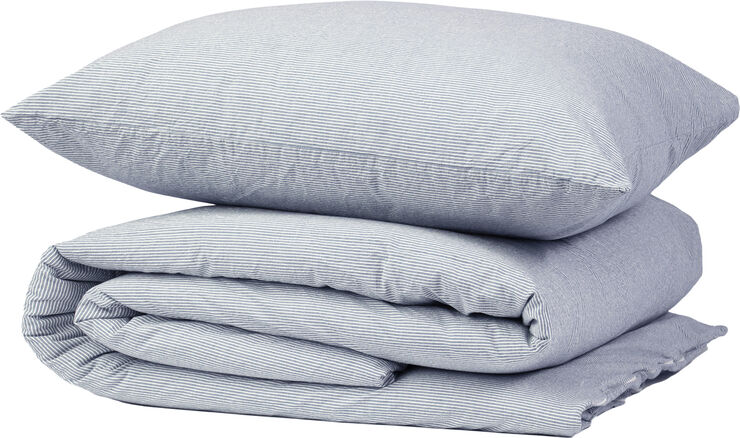 Magasin du Nord Collection Stripe washed percale blue/white Blue/white