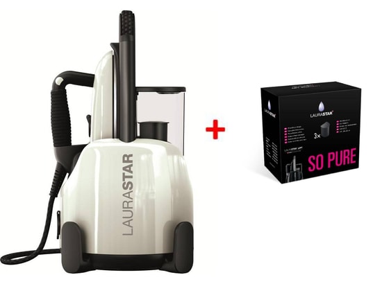 LAURASTAR - Centrale vapeur LIFT White + 3 cartouches filtrantes