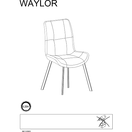 Waylor spisebordsstol - brun