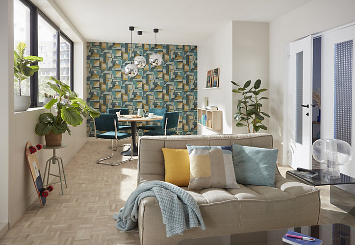 Parquet massif à coller Mosaïque bâtons rompus en chêne brut