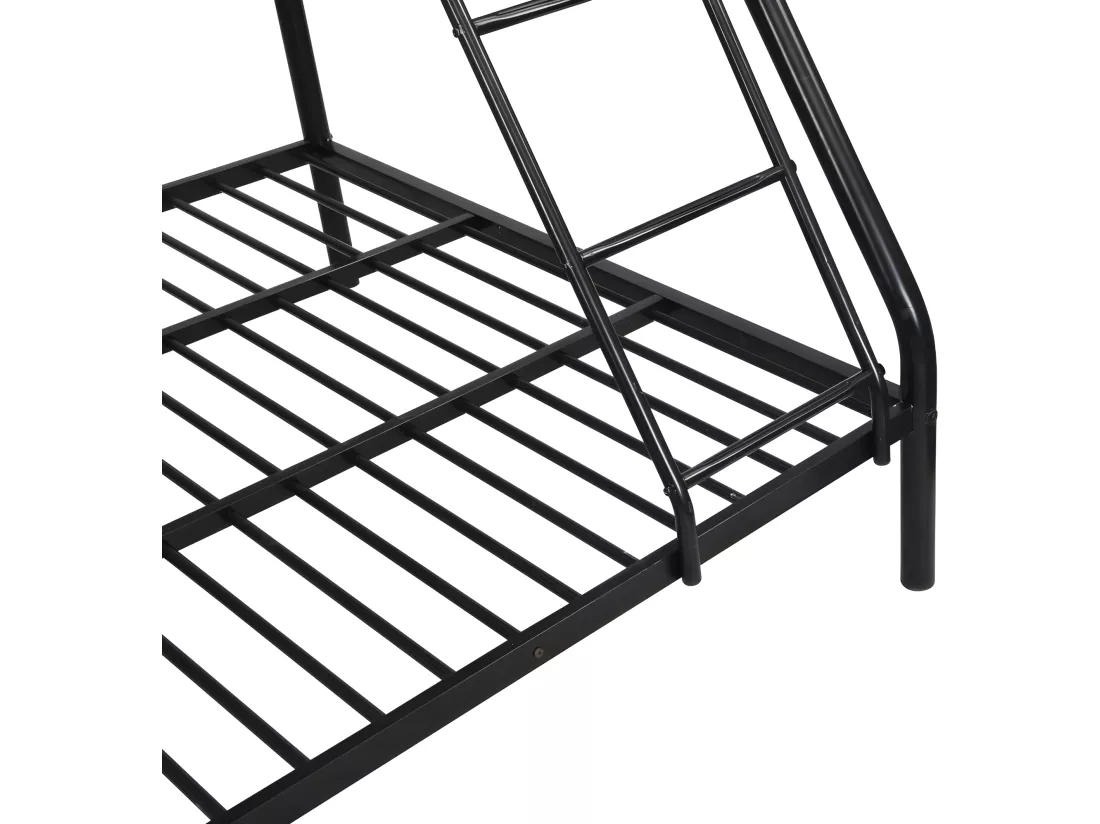 Lits superposés ELEVATIO IV - 90 et 140 x 190 cm - Acier - Noir