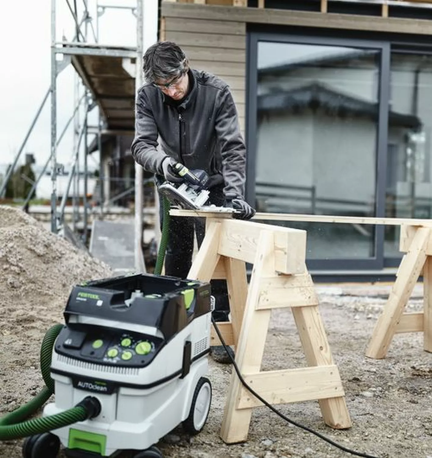 Festool CTM 26 E AC Bouwstofzuiger - 1200W - Klasse M - 26L