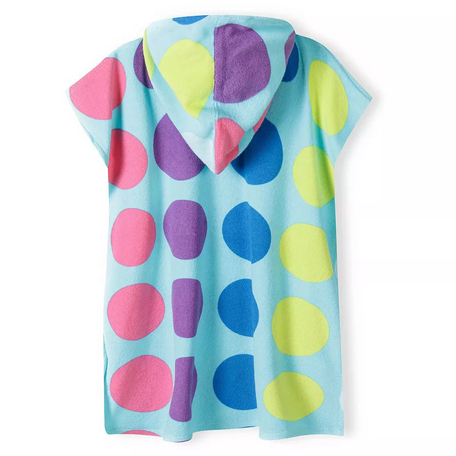 MINOTI Badeponcho AquamarinGelbRosa