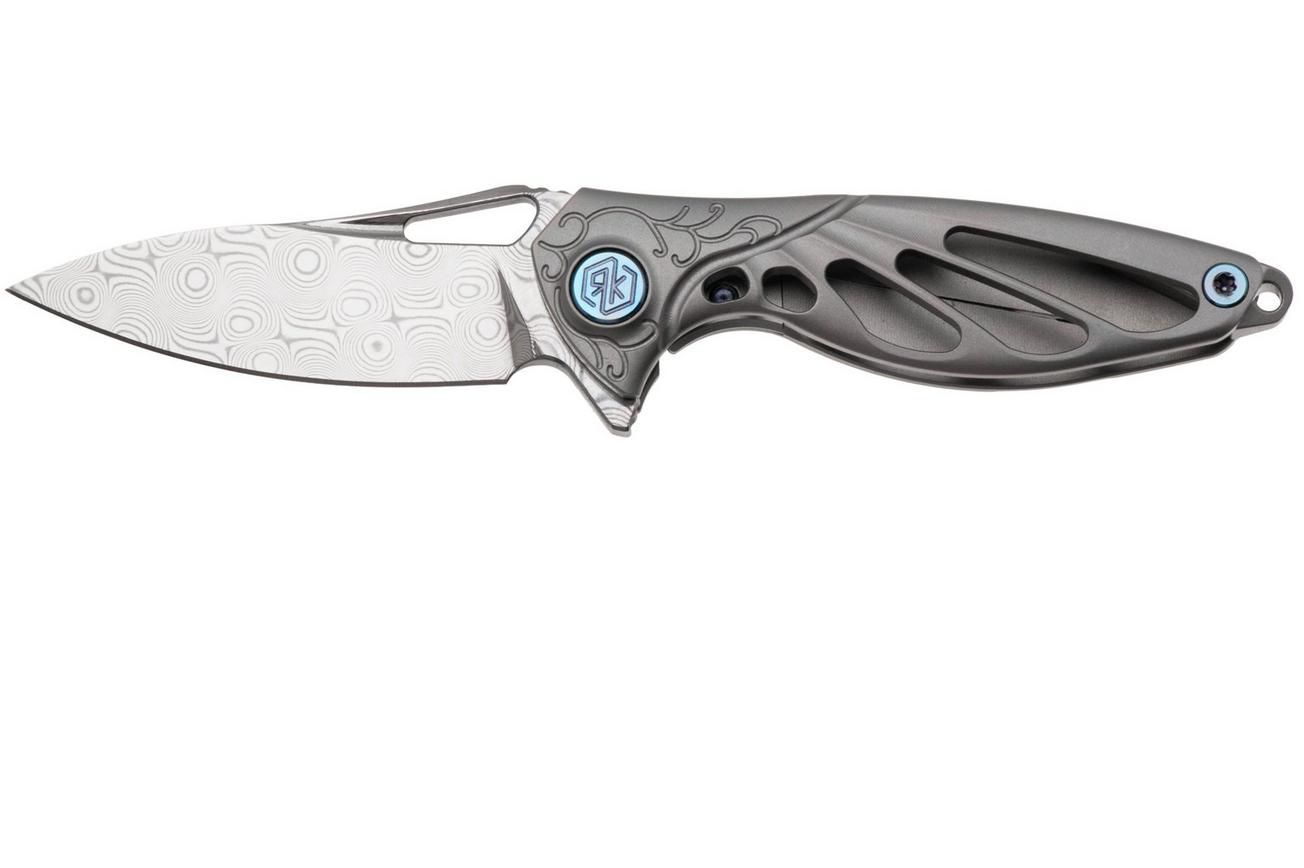 Rike Mini Hummingbird zakmes damascus, stonewashed