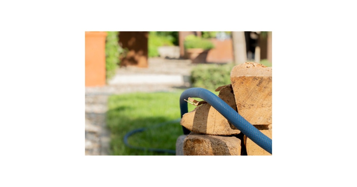 GARDENATextielslang Liano Xtreme 19 mm (3/4”), 20 m  (Donkergrijs/oranje)
