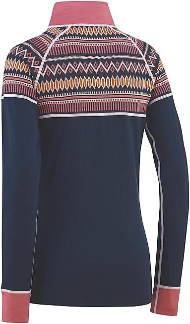 KARI TRAA - T-SHIRT ML DEMI ZIP LOKKE H/Z W