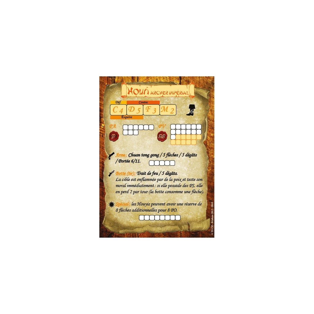 Briskars - Maoks - Houyi, Archer Impérial (droit)