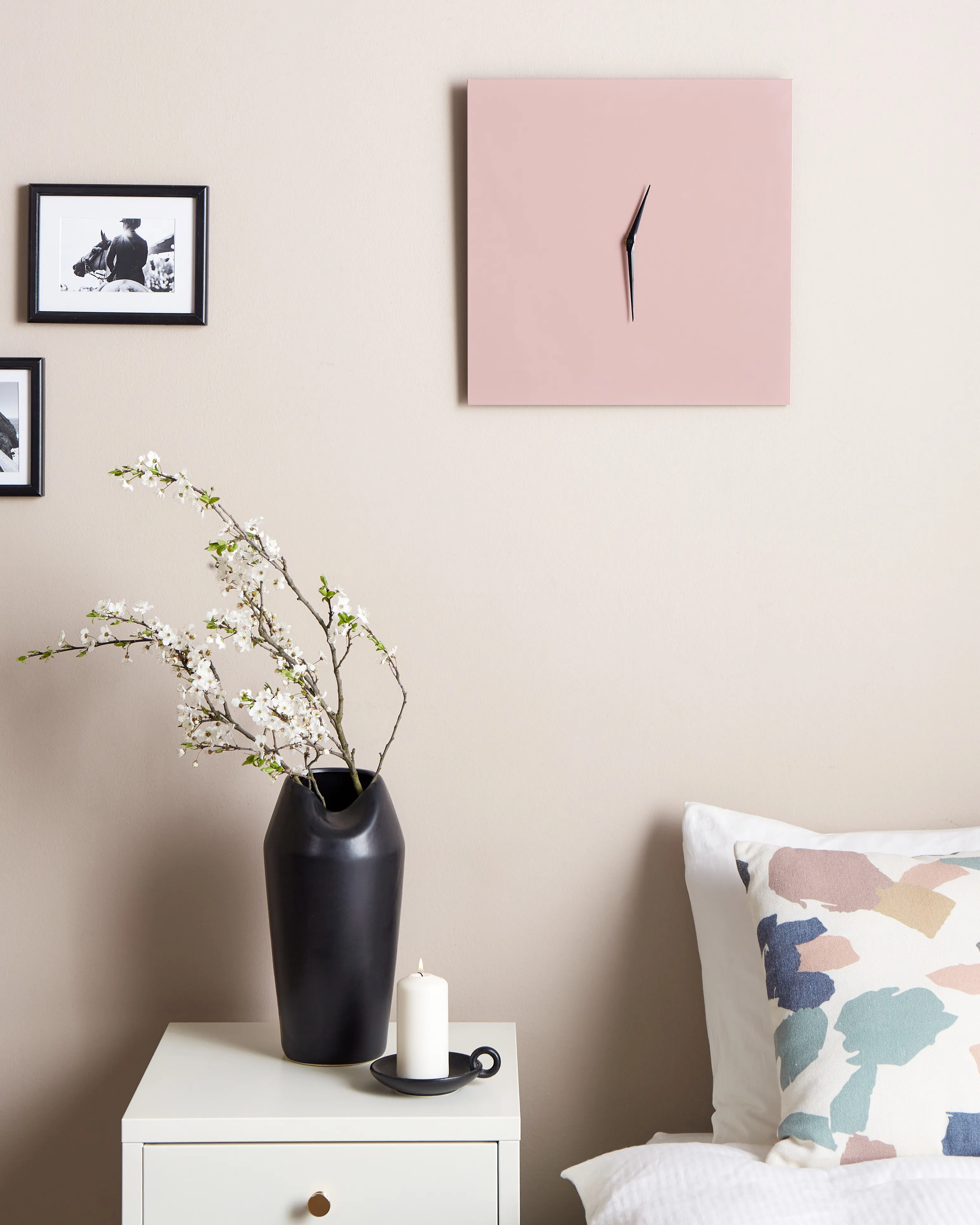 Wandklok TOMAR 40 cm Metaal Roze
