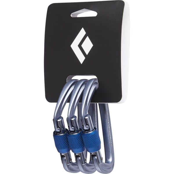 Mousqueton escalade BLACK DIAMOND HOTFORGE SCREWGATE 3 PACK GRAY