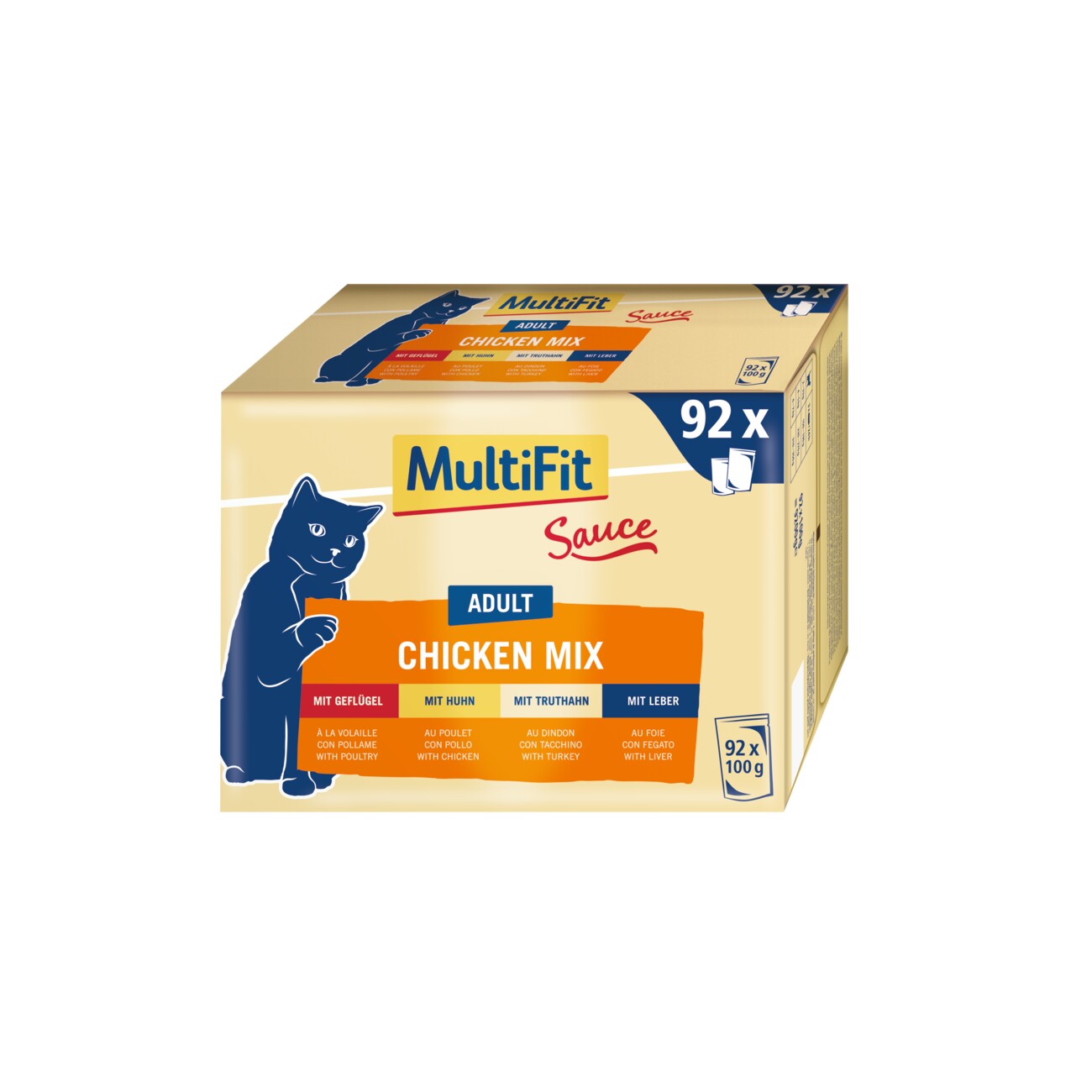 MultiFit Adult Chicken Mix Multipack XXL 92x100g