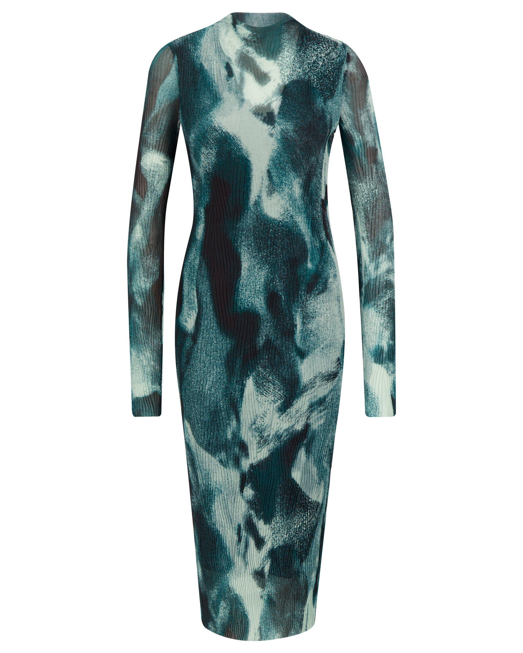 BOSS| Damen Kleid EVIBA aus Stretch-Tüll mit Plisseefalten