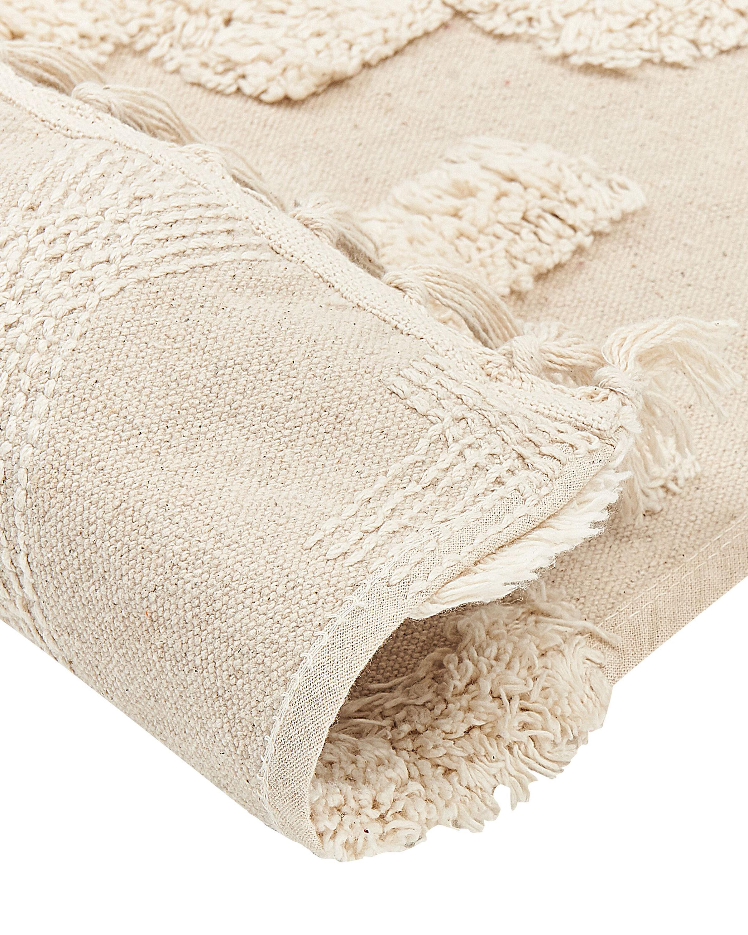 Vloerkleed ITANAGAR Beige 160 x 230 cm Katoen