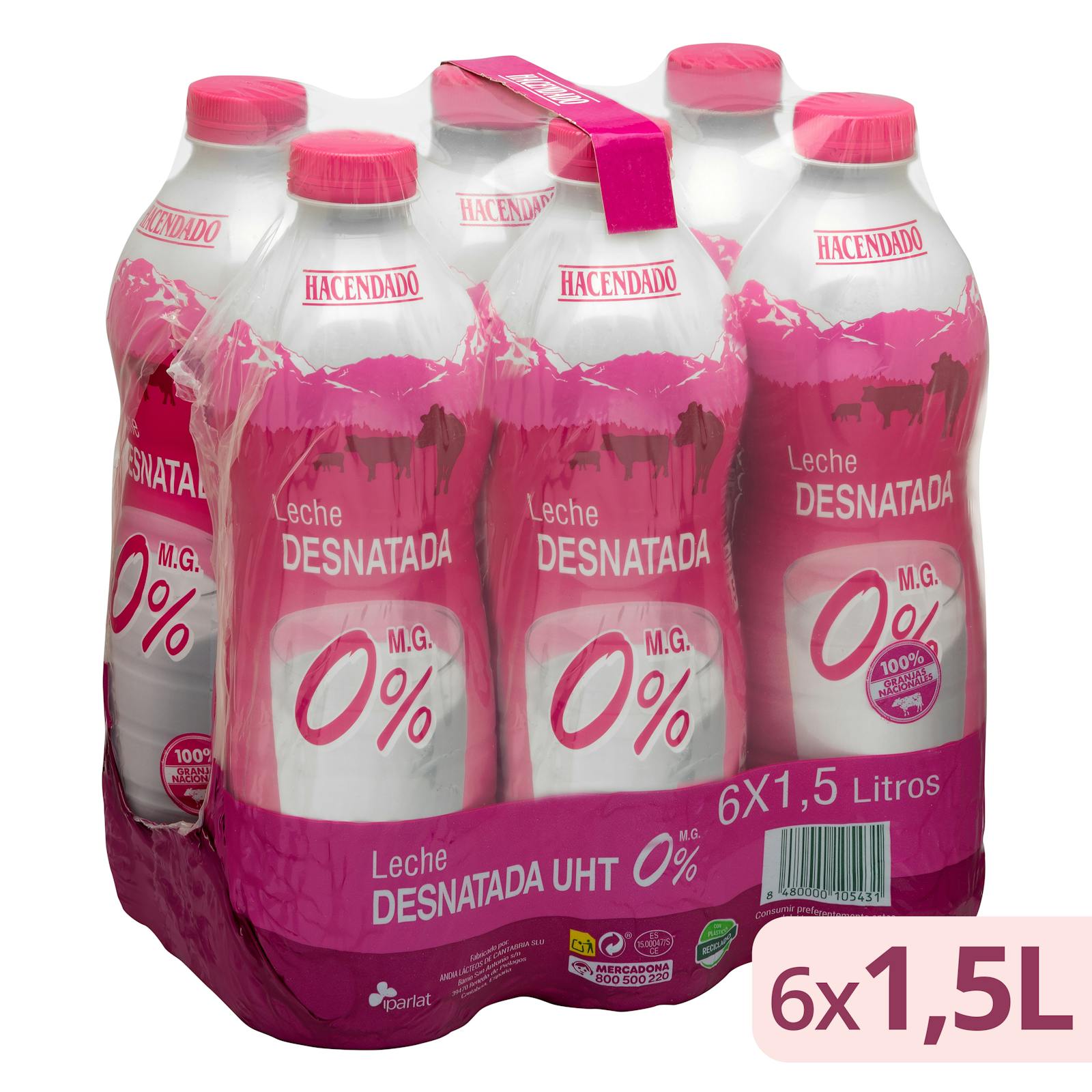 Lait écrémé Hacendado