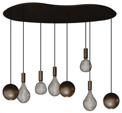 Hanglamp Ztahl - 4500-Platinum Gerace B140 x D70 cm