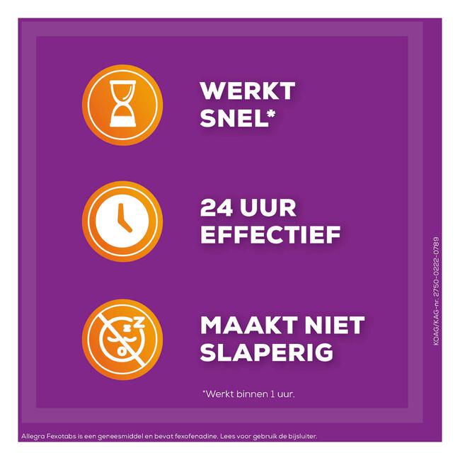 Allegra Fexotabs Hooikoortstabletten 10 Tabletten