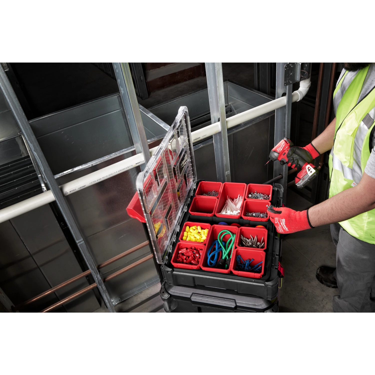Milwaukee 4932480698 PACKOUT™ Bakjes (2st) - 10 x 10 cm