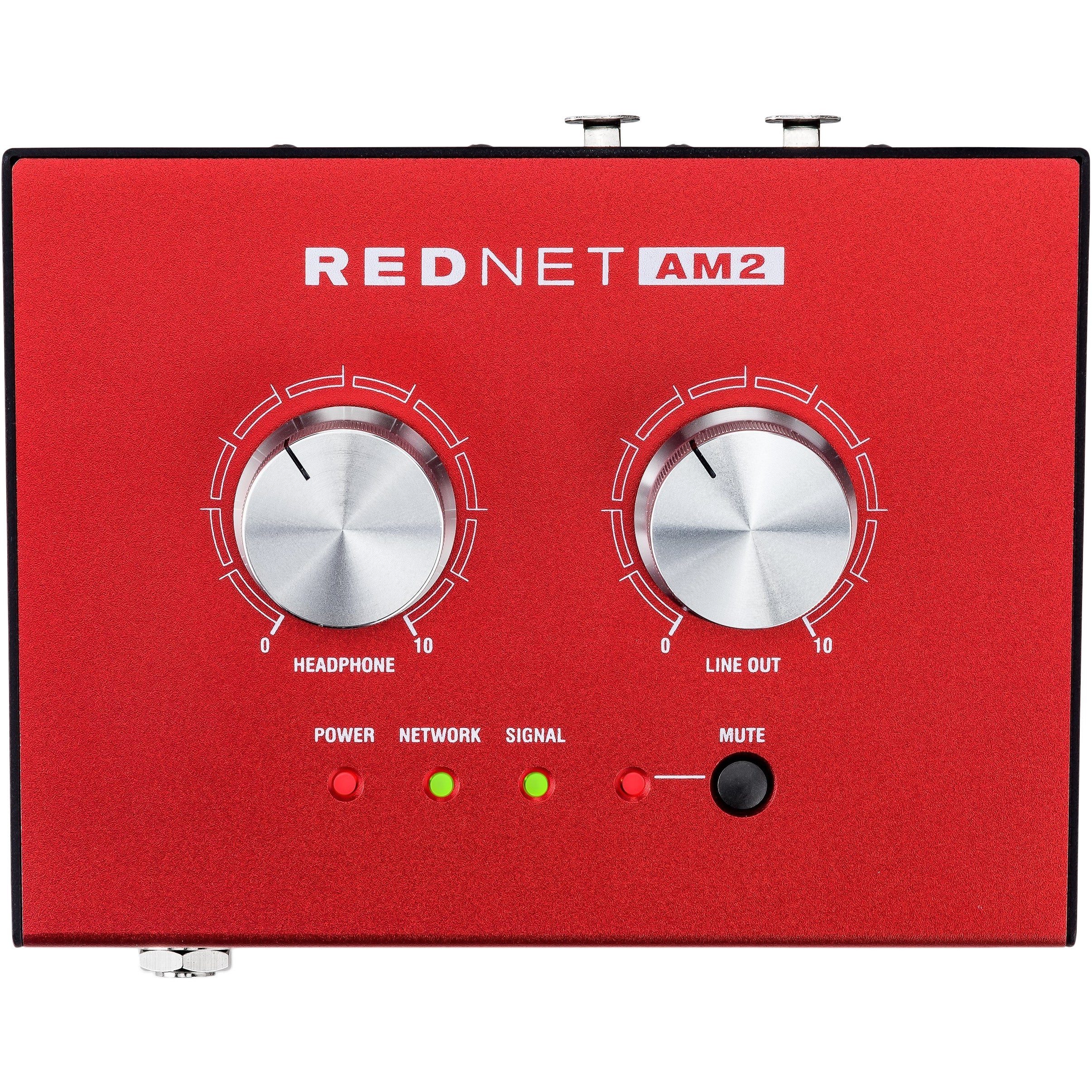 Focusrite RedNet AM2 koptelefoonversterker en Dante converter