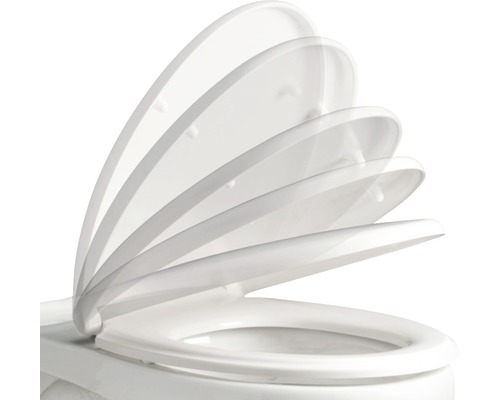 ADOB Imola witte toiletzitting met soft-close mechanisme