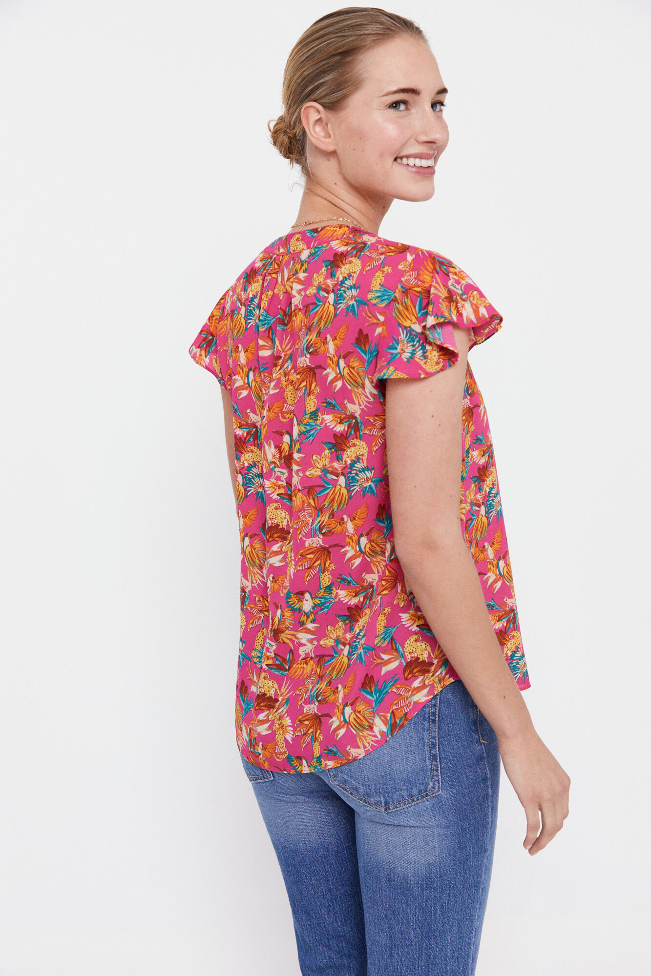 Blusa Flying Manga - Rosa