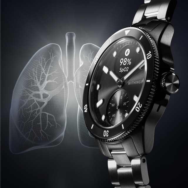 Withings ScanWatch Nova hybridur 42 mm (sort)