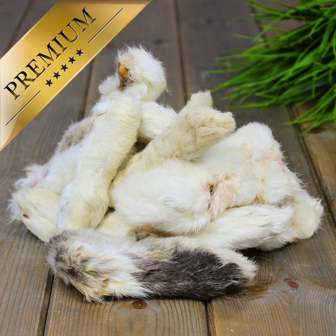 Lyra Pet Kaninchenpfoten mit Fell 1 kg