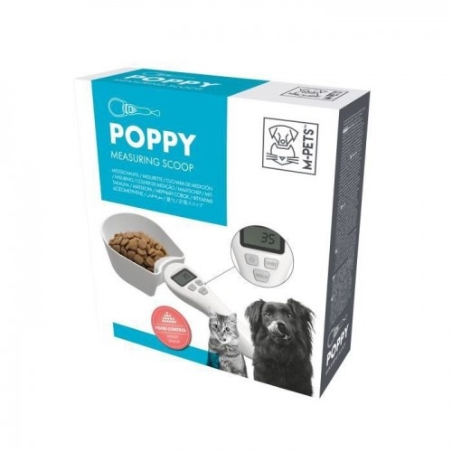 Colher Balança Eletrônica para Cães MPets Poppy Scoop Branca