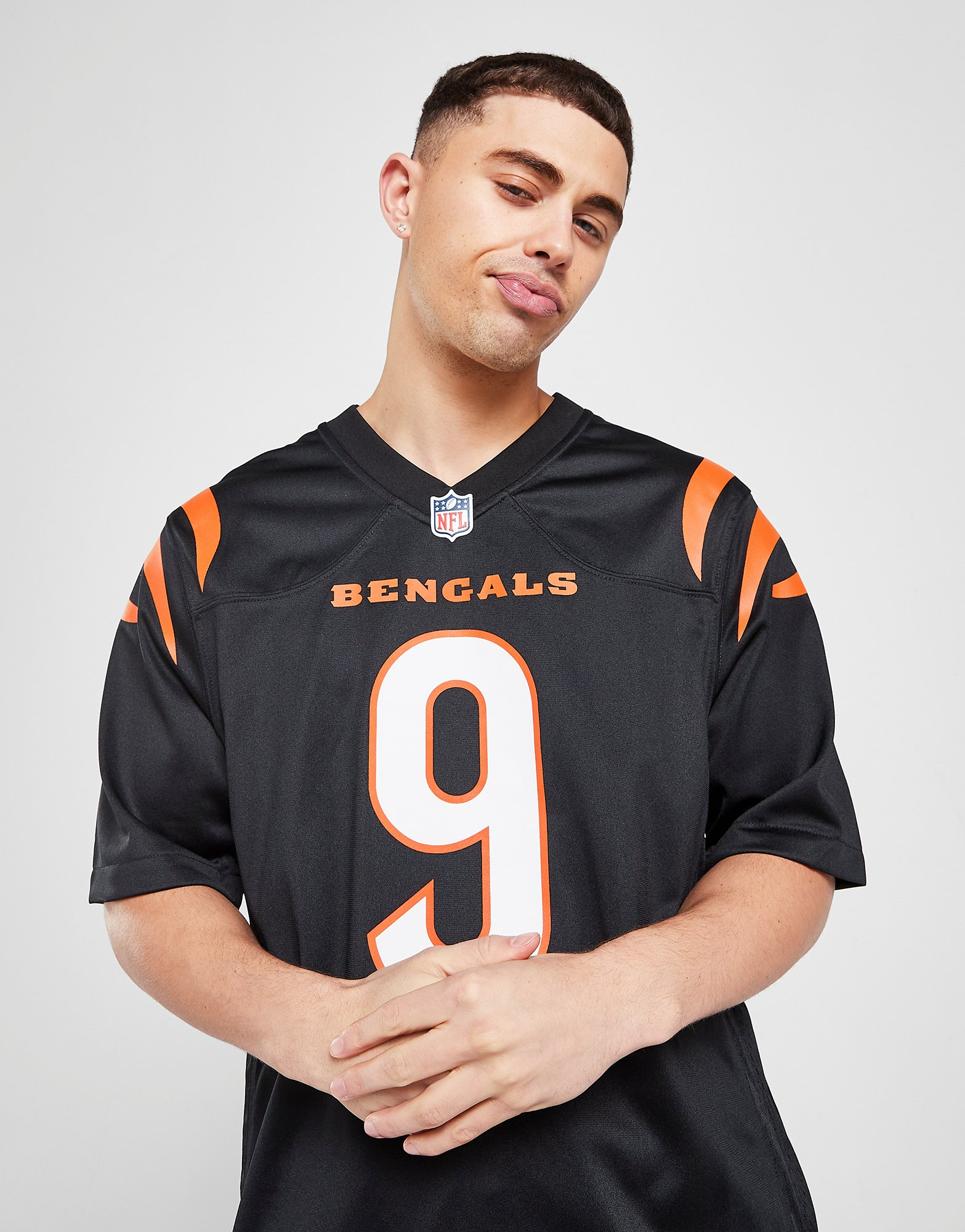 Nike Maillot NFL Cincinnati Bengals Burrow #9 Homme