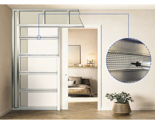 ECLISSE Unico Plus binnenschuifdeurelement, enkelvleugelig, voor CW100 985 x 2110 mm