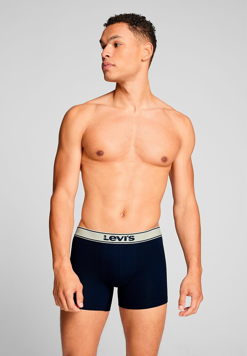 Conjunto de 2 cuecas boxer lisas da Levi's