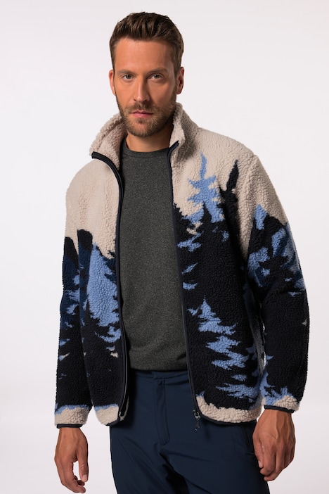 JAY-PI Teddyjacke, Skiwear, Jacquard, Stehkragen, bis 7 XL