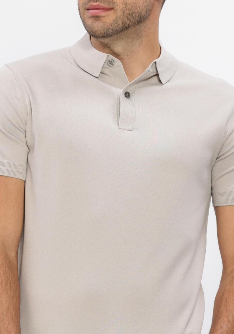 beige genti polo polo 2 button ss 1260