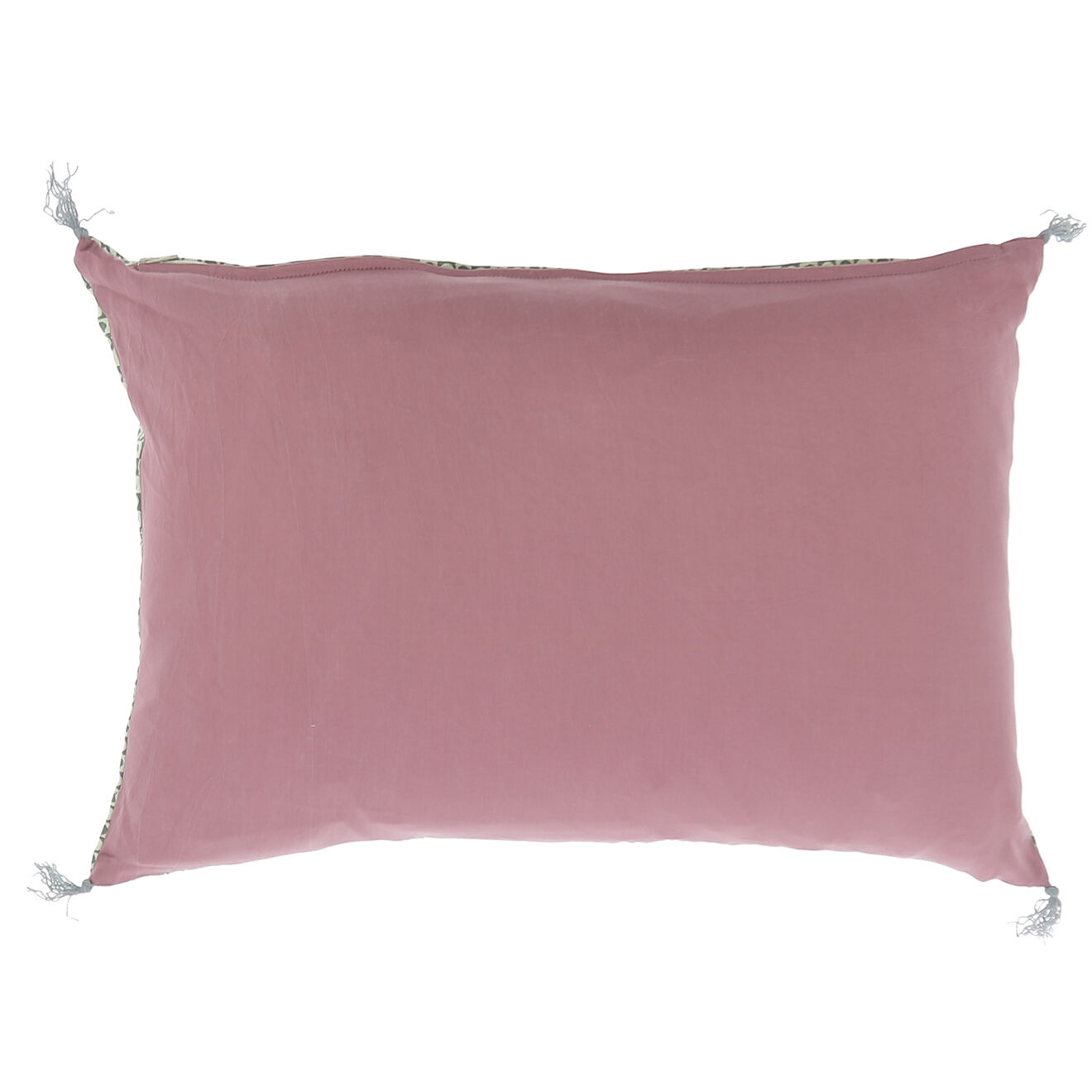 En Fil d'Indienne Housse de coussin Soie pourpre - 35x50 cm