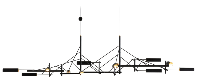 Moooi Tinkering 140 hanglamp LED zwart/messing